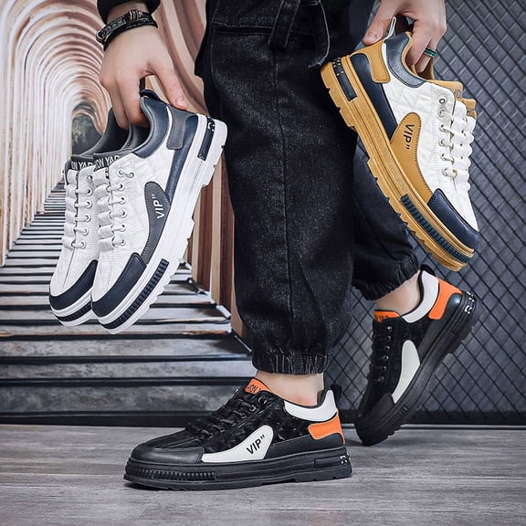 2026 Spring Summer Trendy Mens Youth Casual Sports Sneakers | Elastic Closure, Low Top Design,Korean-Style Student Tenis de Hombre Shoes