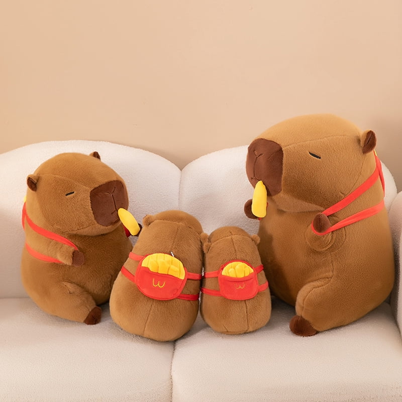Cute Capybara Plush Toy – Soft Stuffed Animal Pillow, Adorable Capybara Plushie for Kids & Adults, Cozy Animal Plush Gift