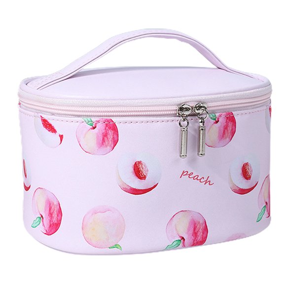 Estuche de transporte portátil, sencillo y atmosférico para guardar productos para el cuidado de la piel, fabricado en PU