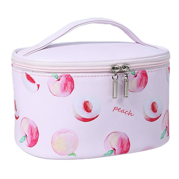Estuche de transporte portátil, sencillo y atmosférico para guardar productos para el cuidado de la piel, fabricado en PU
