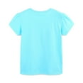 thumbnail image 6 of NAISIBABY Kids Girls Tee, Short Sleeve Crew Neck Graphic Cotton Causal T-Shirt Light Blue 7-8T, 6 of 6