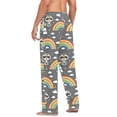 thumbnail image 4 of Men's Pajama Bottoms Raccoon Rainbow Men's Cotton Pajama Pants Men's Loose Printed Pajama Pants Casual Pants with Pockets, 4 of 6