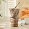 thumbnail image 1 of Taza de cerámica de gran capacidad con forma de taza, taza de agua, taza con pajita, taza de café, taza de cerámica con forma de taza, 1 of 6