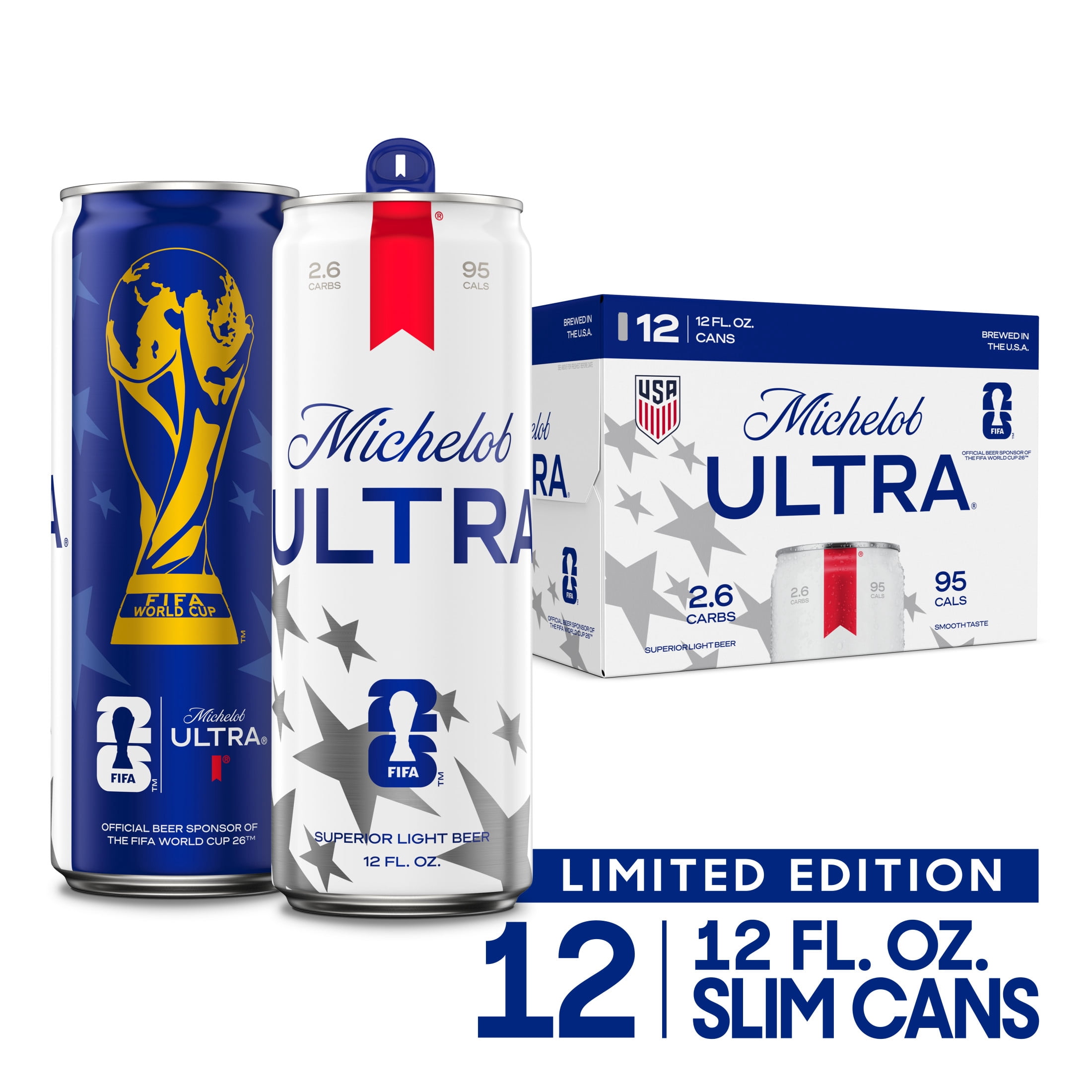 Michelob ULTRA  Superior American Light Lager Beer 12 pack 12 fl oz Aluminum Cans 4.2% ABV