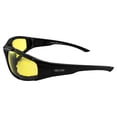 thumbnail image 3 of Epoch Eyewear Foam2 Padded Motorcycle Sunglasses Black Frames Yellow Lens ANSI Z87.1+, 3 of 7