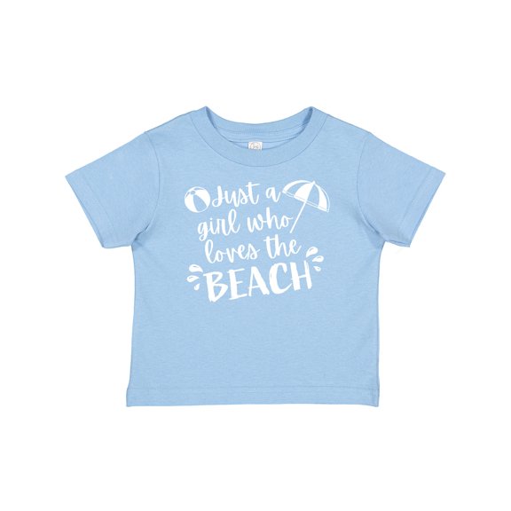 Inktastic Just a Girl Who Loves the Beach Girls Baby T-Shirt