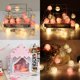 thumbnail image 3 of Guirnalda de Luces de Bolas de Algodón, Decoración de Interiores Decoración Navideña, Bola de Luz 3M 20 LED, Niñas, Princesas, Niños, Bebés, Decoraciones de Ambiente de Dormitorio de Boda, Batería, 3 of 5