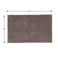 thumbnail image 2 of Knightsbridge Chakkar Board 220 GSF Non Skid Back Bath Rug 20 x 30 - Stone, 2 of 2