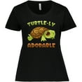 thumbnail image 3 of Inktastic Turtle-ly Adorable Cute Turtle Women's Plus Size T-Shirt, 3 of 5