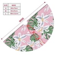 thumbnail image 3 of Rateoe Lilies Flowers Print Christmas Tree Skirt 30" for Xmas Holiday New Year Party Circle Tree Mat Ornaments Decoration, 3 of 7