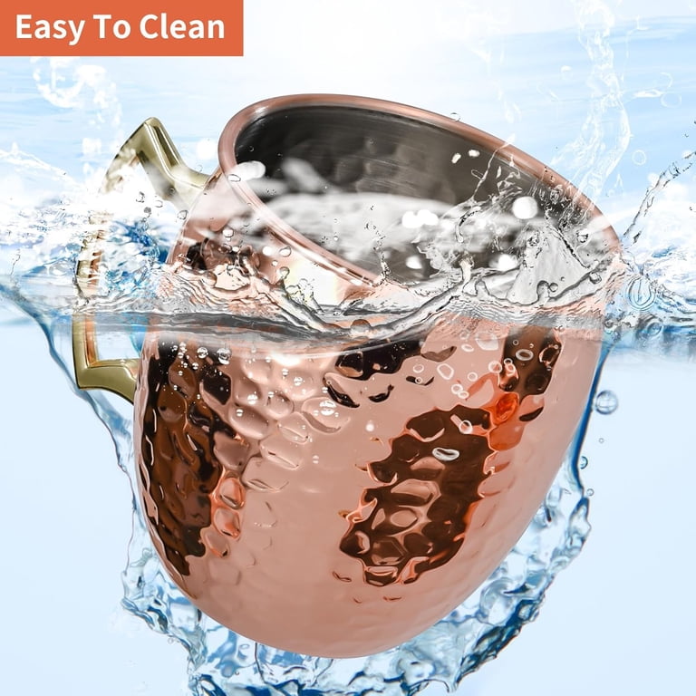 K&K Home Moscow Mule Mugs - 17oz Hammered Copper Zambia