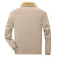 thumbnail image 5 of Yiliang Mens Denim Jacket Warm Heated Thermal Clother with Sherpa Collar Jacket,Khaki,XL, 5 of 5