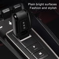 thumbnail image 2 of 2pcs Car Center Shift Knob Trim Covers, Carbon Fiber Car Shift Knob Cover Replacement, Gear Shift Lever Covers for Por-sche 992 2018‑2024, Black, 2 of 7