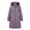 Light Violet, variant on Breezora Women Winter Warm Long Parka Jacket With Fur Lined Hood Thicken Insulated Outerwear With Pockets XL Size Black