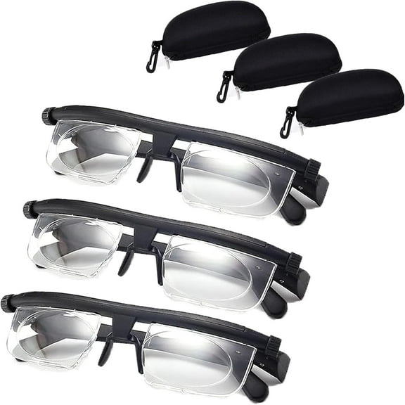Vi Shift Adjustable Glasses for Women, Vi-Shift Adjustable Glasses, Vi Shift Adjustable Reading Glasses Men, Vi-Shift Adjustable Glasses for Men, Vi Shift Adjustable Reading (3PCS)