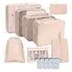 thumbnail image 1 of Set De 9 Bolsas VIMI Para Viaje Organizadoras De Maleta Beige, 1 of 7