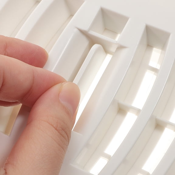 CIMAXIC White Plastic Floor Register for Home, Easy Install, Noise Reducing