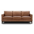 thumbnail image 4 of Hello Sofa Home Pimlico 86" Contemporary Top Grain Leather Sofa in Brown, 4 of 8