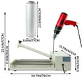 thumbnail image 2 of VEVOR 24" I-Bar Shrink Wrap Machine, 800W Shrink Wrap Sealer with Heat Gun, Shrink Film Shrink Wrap Sealer Compatible with PVC POF Film, 2 of 9