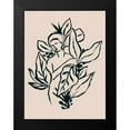 thumbnail image 2 of Vess, June Erica 12x14 Black Modern Framed Museum Art Print Titled - Foliage Figure II, 2 of 5