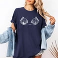 thumbnail image 2 of Wang6 Womens Plus Size Short Sleeve Tshirts Casual Seashell Printed Graphic Tees Summer Crew Neck Loose Fit Tops Navy XL, 2 of 4