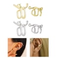 thumbnail image 2 of No Piercing Required Cats Shaped Ear Clip Eye catching Ear Cuff Party Accessory, 2 of 11