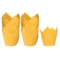 thumbnail image 1 of 100 Unidades de Moldes para Magdalenas de Papel Unique Bargains Amarillo, 1 of 6