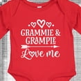 thumbnail image 4 of Inktastic Grammie and Grampie Love Me Boys or Girls Long Sleeve Baby Bodysuit, 4 of 5