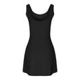 thumbnail image 5 of Womens Sleeveless Athletic Romper Open Back Tennis Dress with Shorts Workout One Piece Jumpsuits Running Outfits, 5 of 8