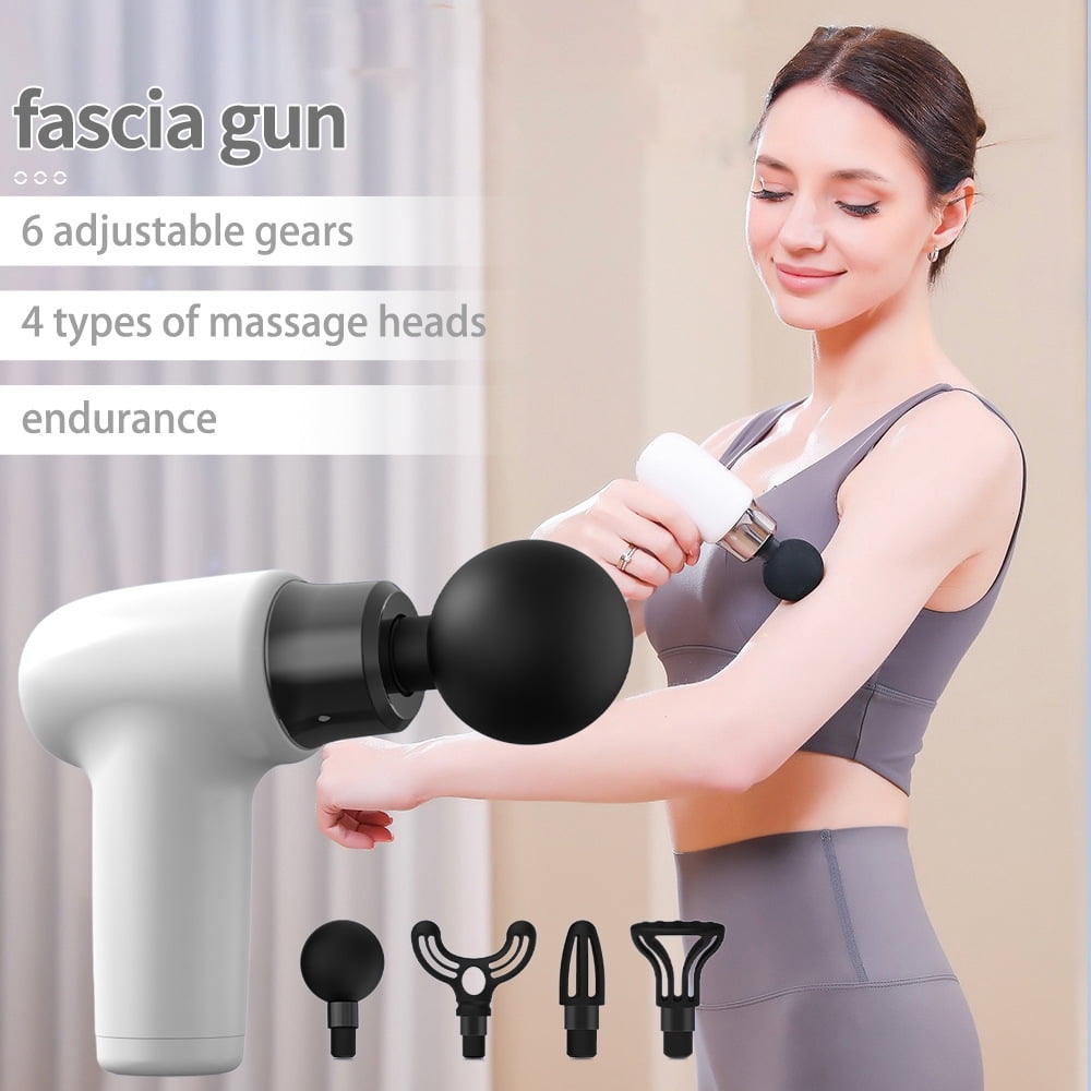 New fascia gun muscle relaxation cervical massager intelligent high-frequency massage stick mini portable fascia