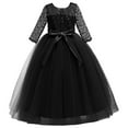 thumbnail image 4 of Kid Girls Dresses Formal Dresses For Girls Black Girls Dress Toddler Tea Party Dress Children'S Day Dresses For Girls 9-10 Years, 4 of 5