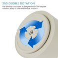 thumbnail image 2 of Pen Pot 360 Degrees Rotating PP Pen Holder 3 Grid Makeup Brush Holder Multipurpose Large Capacity Large Capacity Pen Organizer, 2 of 7