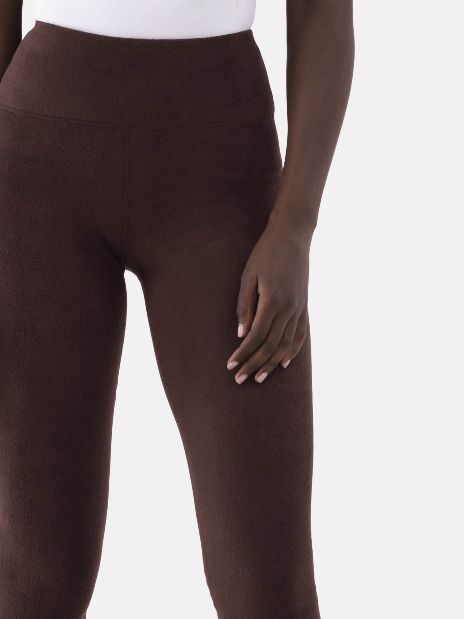 ClimateRight by Cuddl Duds Stretch Women's Warm Stretch Fleece High Rise Base Layer Thermal Legging, Sizes XS to 4X