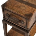 thumbnail image 6 of Old World Map Chairside Table In Brown, 6 of 8