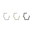 thumbnail image 2 of BodyJewelryOnline G23 implant Grade Titanium 18G Clicker Star Hinged Segment Hoop Rings Septum Jewelry 10mm 8mm, 2 of 8