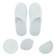 thumbnail image 3 of Unique Bargains 1 Pair Disposable Slippers Foldable Hotel Slippers for Family White, 3 of 5