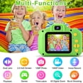 thumbnail image 2 of Cámara digital GKTZ Kids de 12 MP para selfies, 32 GB, tarjeta SD de 3 a 9 años, verde, 2 of 7