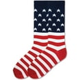 thumbnail image 2 of Men's Crew Socks - K Bell - American Flag Red/White/Blue (10-13), 2 of 3