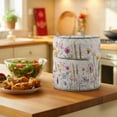 thumbnail image 5 of Pastoral Flowers Pressure Cooker Cover Wildflowers Retro Plants Linen Texture Dust Cover for Kitchen Appliances with Top Handle & Storage Pockets, Fits 8 Quart Instant Pot, Air Fryer, Crock Pot, 5 of 9