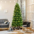 thumbnail image 6 of Patiojoy Realistic Pre-Lit Christmas Tree 8FT Hinged Artificial Pine Tree W/ 620 LED Lights & 3402 New Tips, 6 of 10