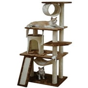Go Pet Club F723 53 in. Kitten Cat Tree Condo with Scratching Board