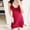 1-Wine, variant on Cozy Knit Cotton Pajamas Lace Lingerie Chemise Sexy Full Slips Dress Silk Babydoll Nightwear Sleeveless Nighties Wine M