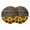 Yellow, variant on Yellow Sunflowers Round 13 Inch Placemats Set of 2, Farmhouse Brown Wooden Country Plants HeatResistant Non Slip Place Mats for Dining Table, Wipeable Braided Kitchen Table Mats for Housewarming