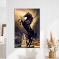 thumbnail image 2 of Horse Printed, Horse Lover Gift Canvas Poster, Animal Canvas Gift, Black Stallion, Stallion Canvas, Black Stallion Canvas Gift, Canvas Wall Decor - Rolled Canvas, 2 of 6