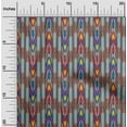 thumbnail image 1 of oneOone Silk Tabby Fabric Stripe Ikat Print Sewing Fabric BTY 42 Inch Wide, 1 of 4