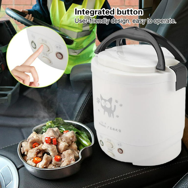 Mini Rice Cooker, 1L Small Rice Cooker 2 Cup-uncooked Travel Rice