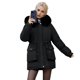 thumbnail image 3 of Chaqueta de algodón para mujer, de largo medio, más chaqueta de algodón aterciopelada, cintura suelta, chaqueta de algodón hacia abajo, 3 of 6