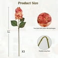 thumbnail image 3 of Briful 3PCS Artificial Hydrangea Flowers 28" Long Stem Silk Faux Autumn Pink Hydrangeas Fake Flower Floral Arrangement Wedding Bouquets for Vase Centerpieces Decor, 3 of 7