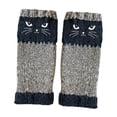 thumbnail image 3 of Guantes sin dedos con mangas para muñeca y orificio para pulgar, ideales para clima frío para mujeres y niñas. azul, 3 of 8