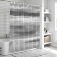 thumbnail image 6 of Grey Ombre Bathroom Shower Curtains with 12 Hooks Polyester Waterproof Shower Curtain for Stalls and Bathtubs Abstract Art Oil Painting Gray Gradient Decorative Bathroom Privacy Curtain 60x72 Inches, 6 of 9
